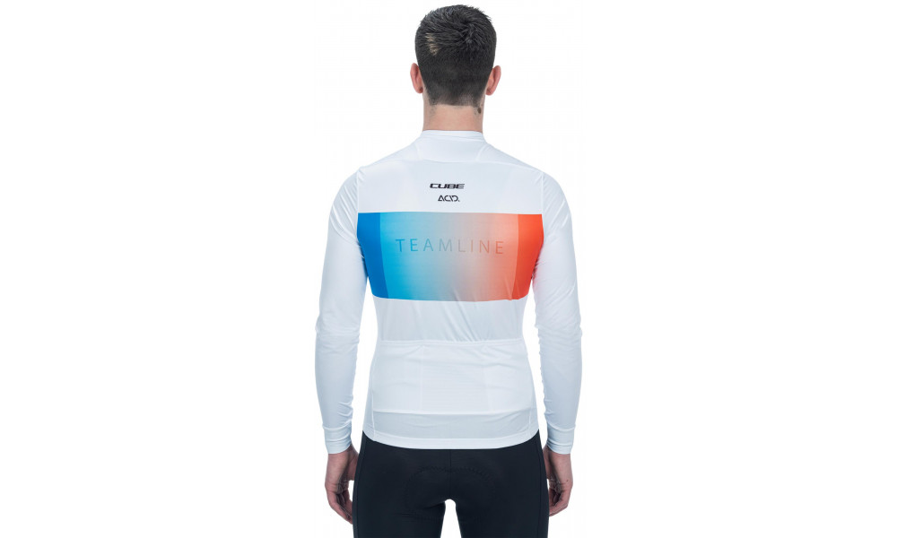 Pyöräilypaita Cube Road/XC L/S white'n'blue'n'red - 4