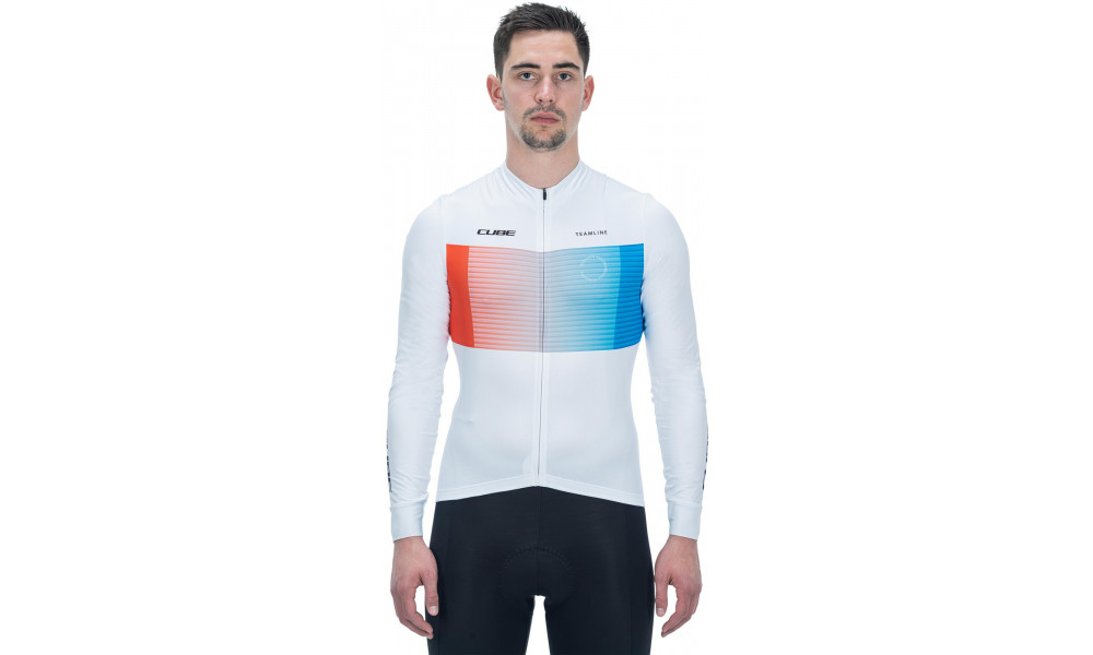 Pyöräilypaita Cube Road/XC L/S white'n'blue'n'red - 5