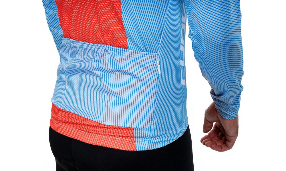 Pyöräilypaita Cube X Factory Racing Road/XC L/S blue'n'orange - 4