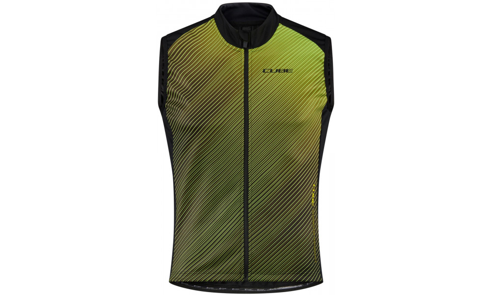 Pyöräilyliivi Cube Softshell Road/XC Safety black'n'neon yellow - 1