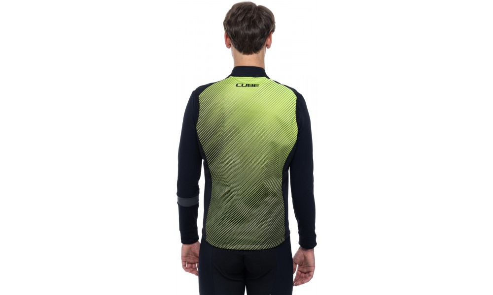 Pyöräilyliivi Cube Softshell Road/XC Safety black'n'neon yellow - 4