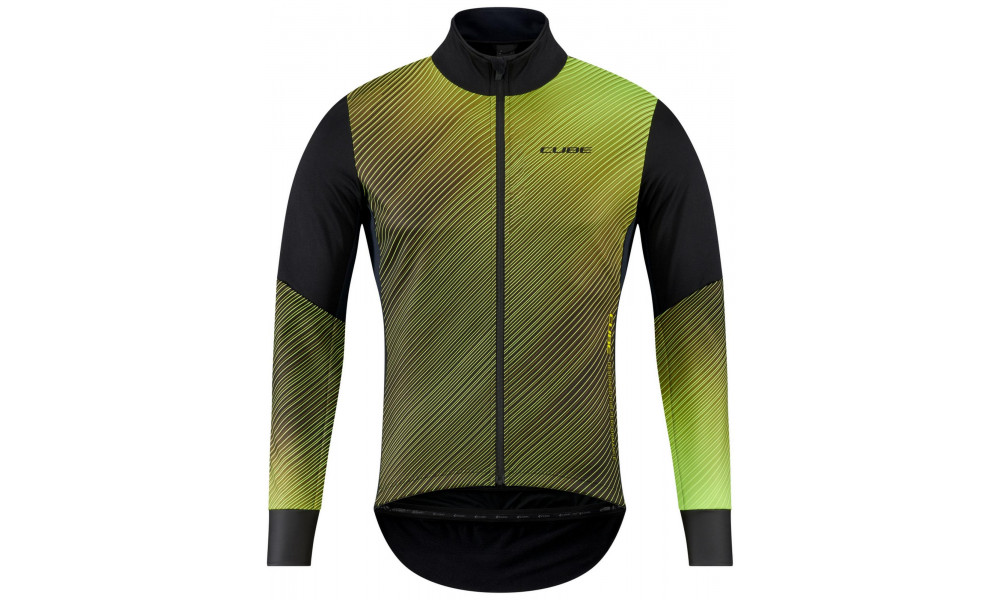 Pyöräilytakki Cube Softshell Road/XC Safety black'n'neon yellow - 1