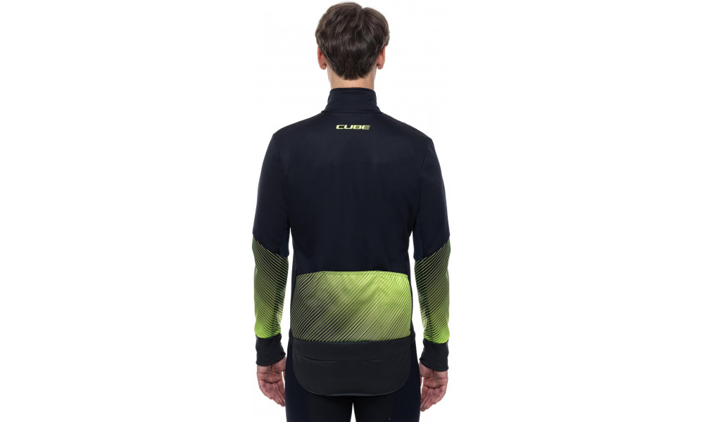 Pyöräilytakki Cube Softshell Road/XC Safety black'n'neon yellow - 4