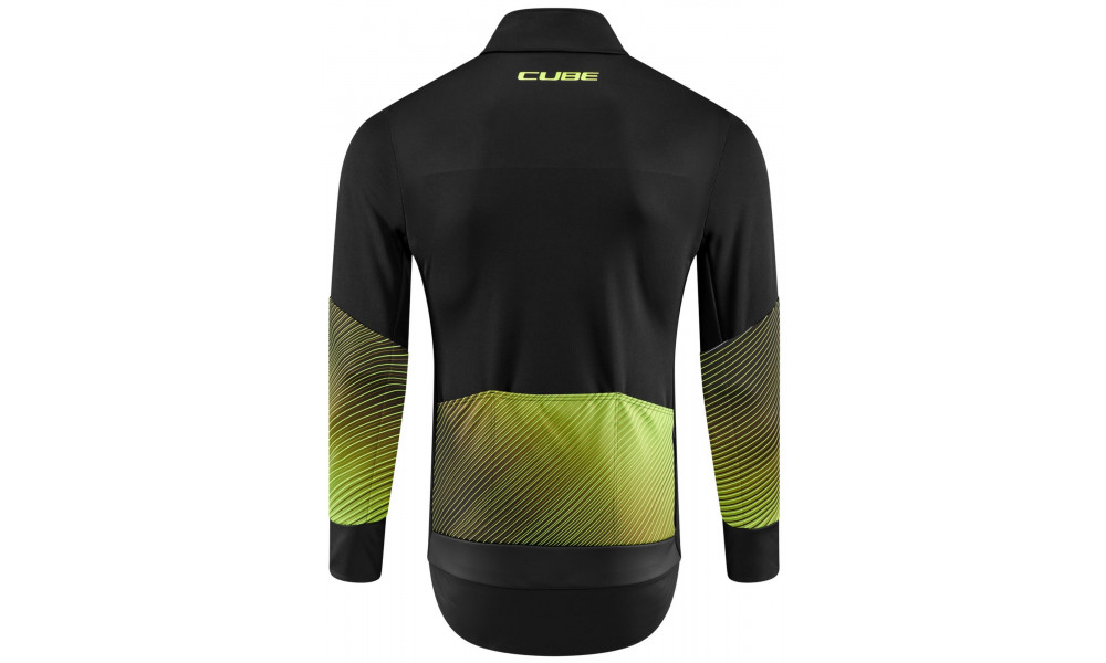 Pyöräilytakki Cube Softshell Road/XC Safety black'n'neon yellow - 6