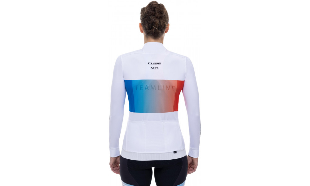 Pyöräilypaita Cube WS Road/XC L/S white'n'blue'n'red - 4
