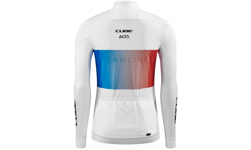 Pyöräilypaita Cube WS Road/XC L/S white'n'blue'n'red - 6