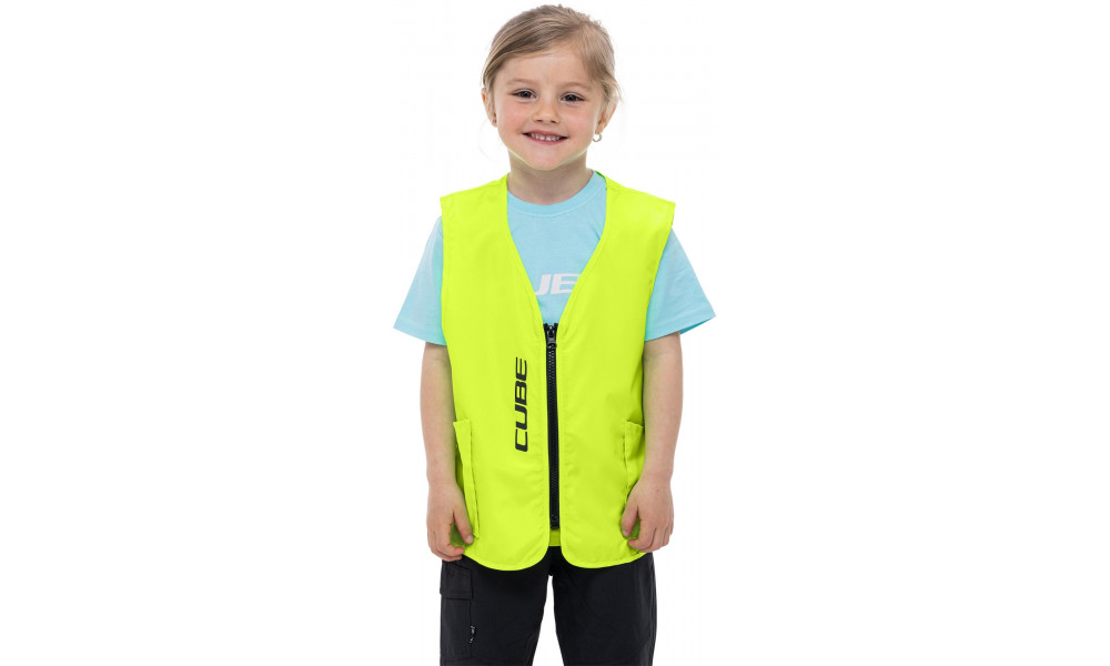 Pyöräilyliivi Cube Rookie CMPT Safety neon yellow - 3