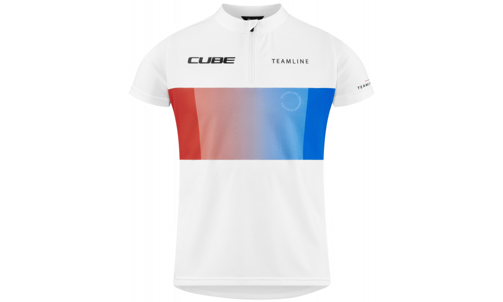 Pyöräilypaita Cube Rookie Teamline S/S white'n'blue'n'red - 1