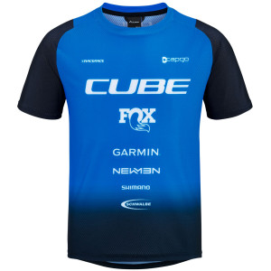 Pyöräilypaita Cube Vertex Rookie X Actionteam S/S black'n'blue