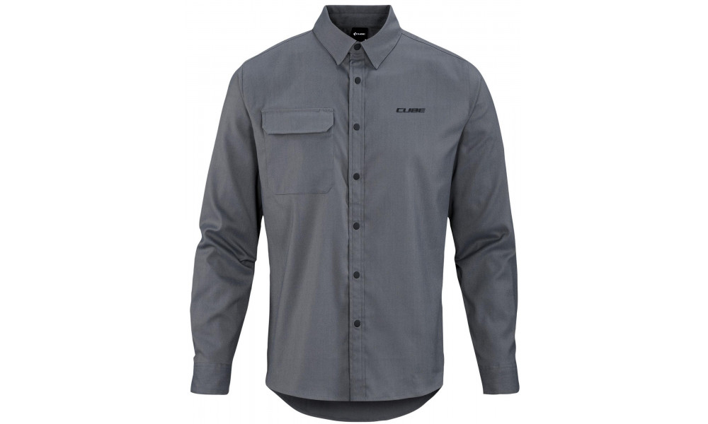 Paita Cube Vertex L/S grey - 1