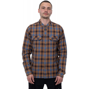 Paita Cube Work L/S brown'n'blue