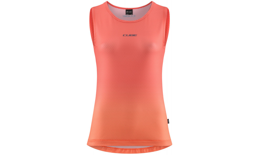 Aluspaita Cube WS Mesh Sleeveless coral - 1