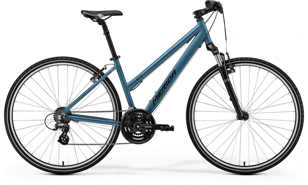 Dviratis Merida Crossway 10-V SE I1 Lady silk dove blue(black) 