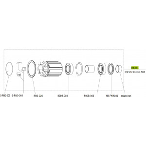 Vapaarattaan runko Fulcrum for Shimano HG 10/11-speed cassettes