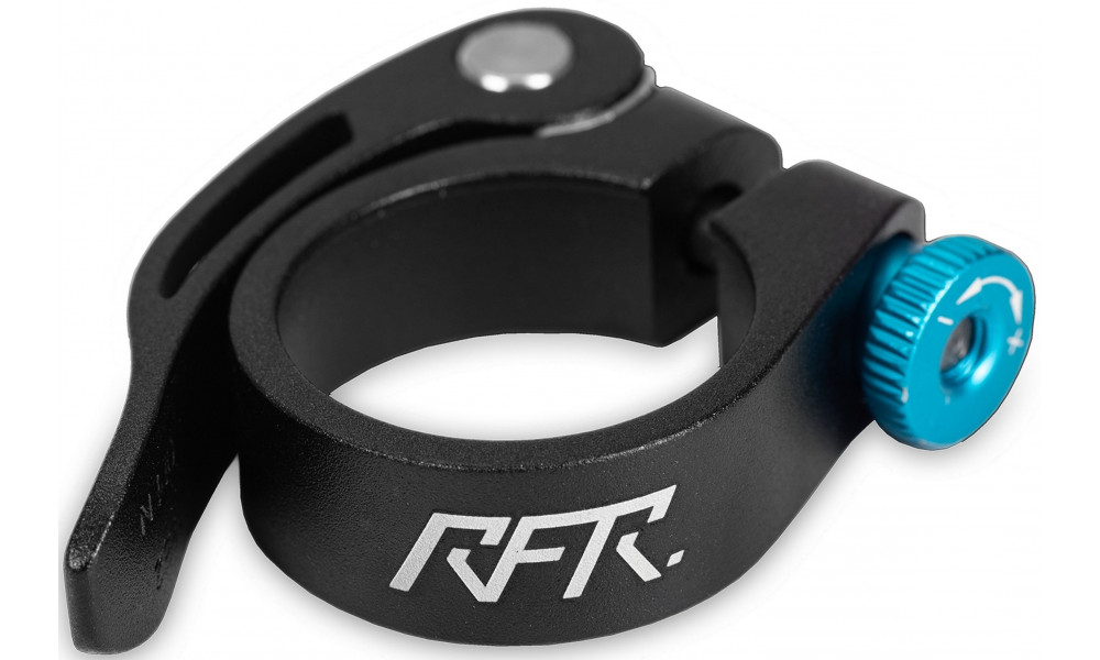 Satulatolpan kiristin RFR with Quick Release Alu 31.8mm black'n'blue 