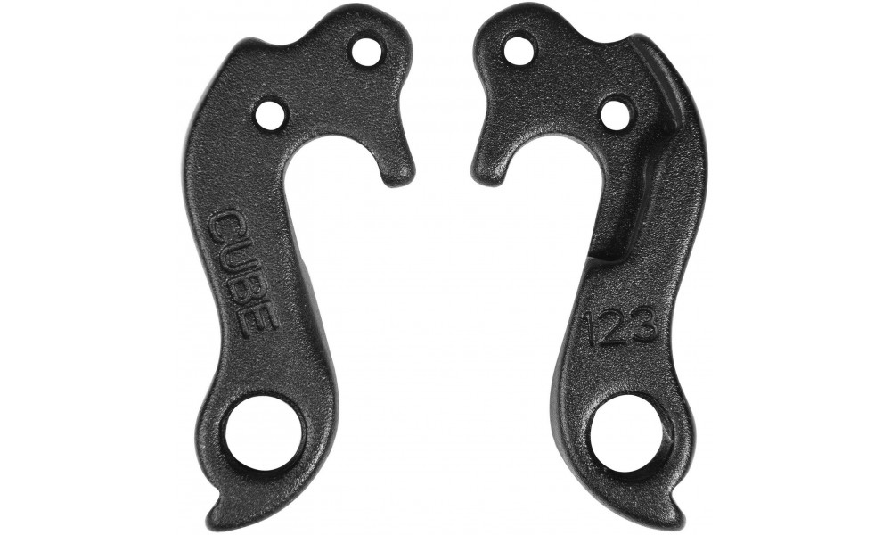 Takavaihtajan korvake Cube 123 black 