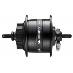 Etunapa dynamo Shimano Nexus DH-3D32 6V 3W 100x140mm 6-bolt 32H nut black