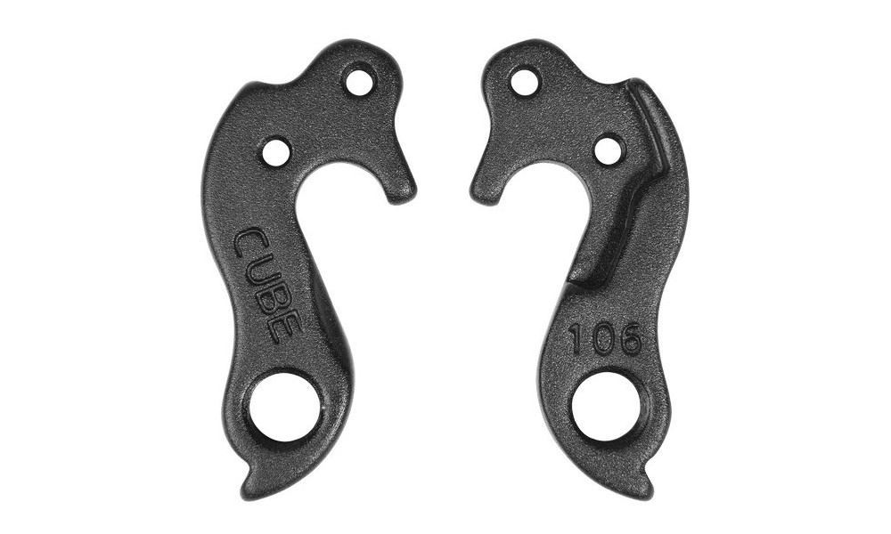 Takavaihtajan korvake Cube 106 black 