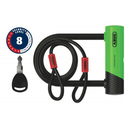 Lukko Abus Ultra Mini 410K/150HB140 green SH + Cobra 10/120
