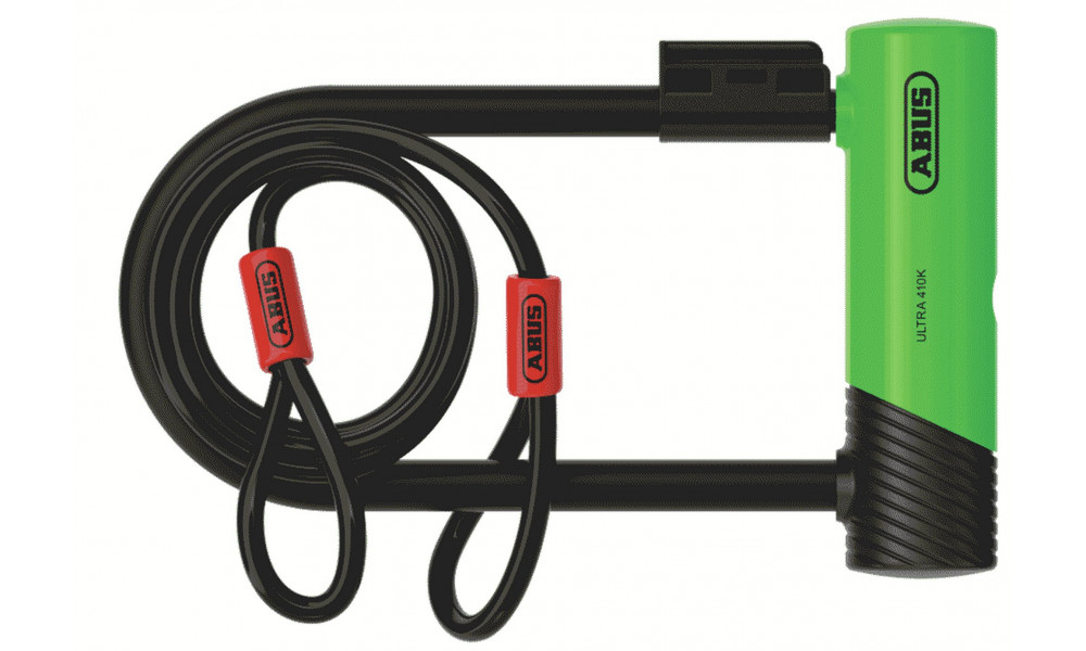 Lukko Abus Ultra Mini 410K/150HB180 green SH + Cobra 10/120 - 2