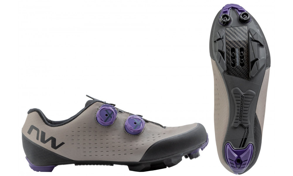 Pyöräilykengät Northwave Rebel 3 MTB XC sand-dark purple - 1