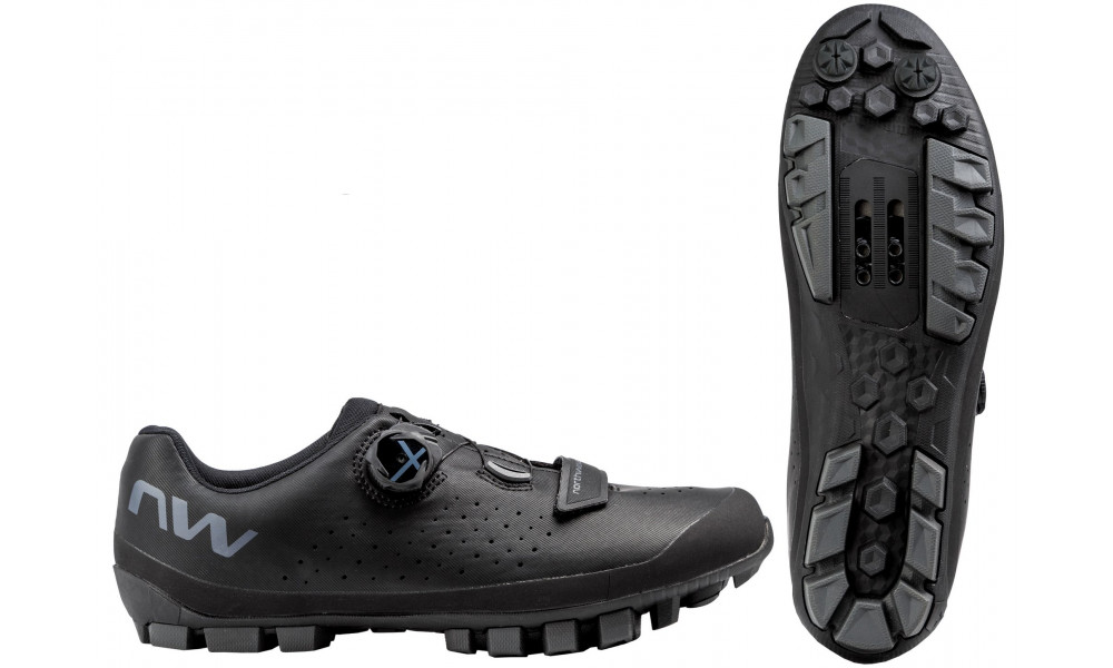 Pyöräilykengät Northwave Hammer Plus Wide MTB XC black-dark grey - 1