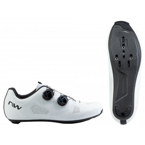 Pyöräilykengät Northwave Revolution Wide Road white-black