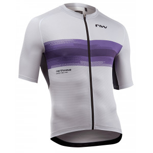 Pyöräilypaita Northwave Force EVO S/S light grey-dark purple