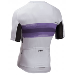 Pyöräilypaita Northwave Force EVO S/S light grey-dark purple