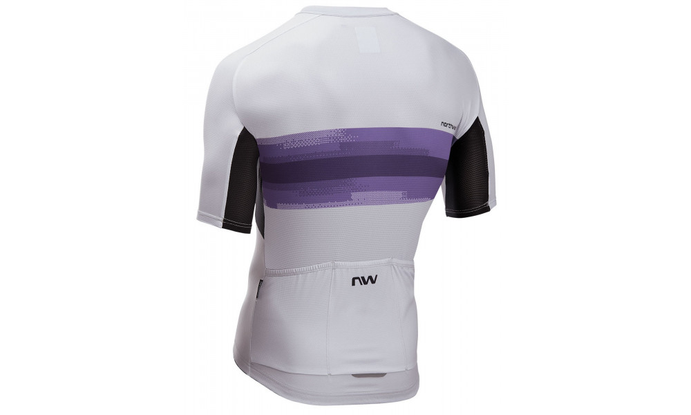 Pyöräilypaita Northwave Force EVO S/S light grey-dark purple - 2