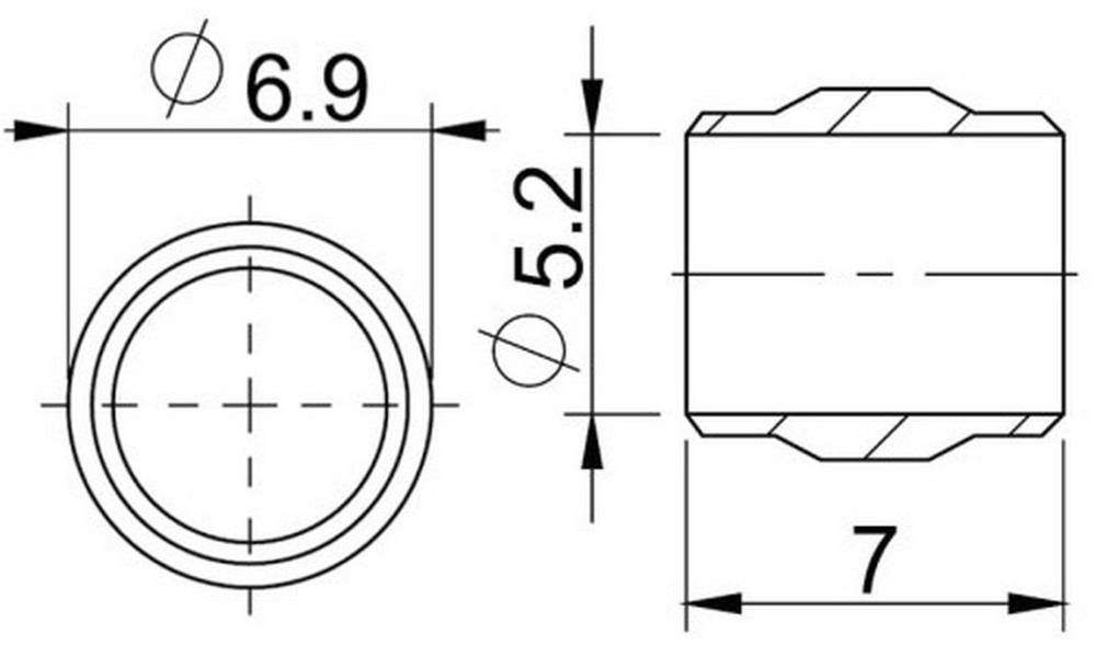 Levyjarruletkun ilmauskomponentit ProX 5mm for SRAM (50pcs.) - 3