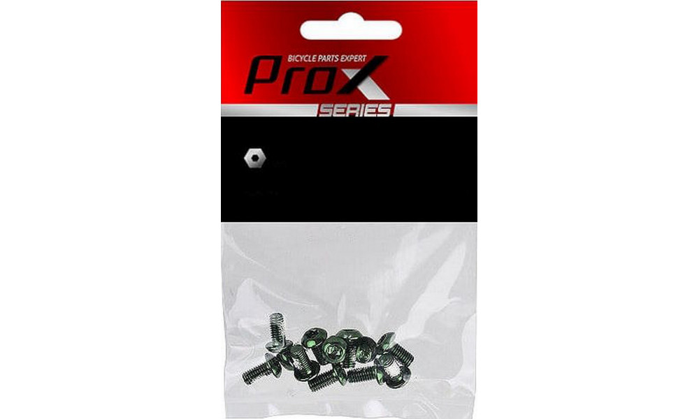 Jarrulevyn pultit Prox green (12pcs.) - 2