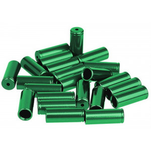 Jarrukuoren päätyholkit ProX Alu green (100pcs.)