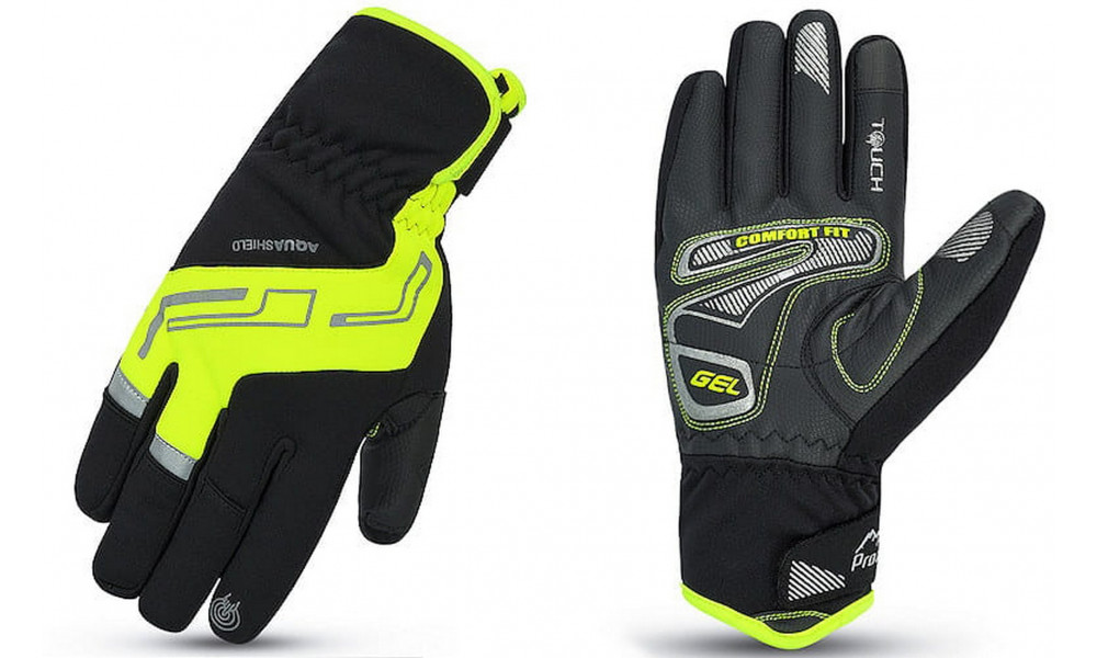 Käsineet Prox Performance Pro Long Gel black-lime-L - 2