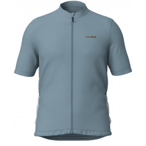 Pyöräilypaita Cube Gravel S/S Full Zip green