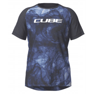 Pyöräilypaita Cube MTB Artline S/S blue'n'black