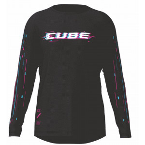 Pyöräilypaita Cube MTB Glitch L/S black