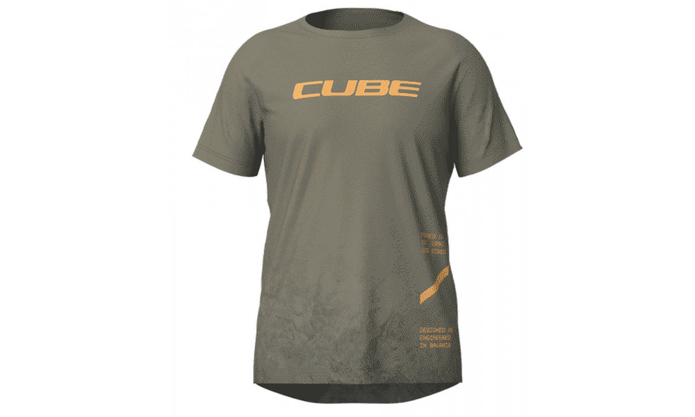 Pyöräilypaita Cube TM MTB S/S olive 