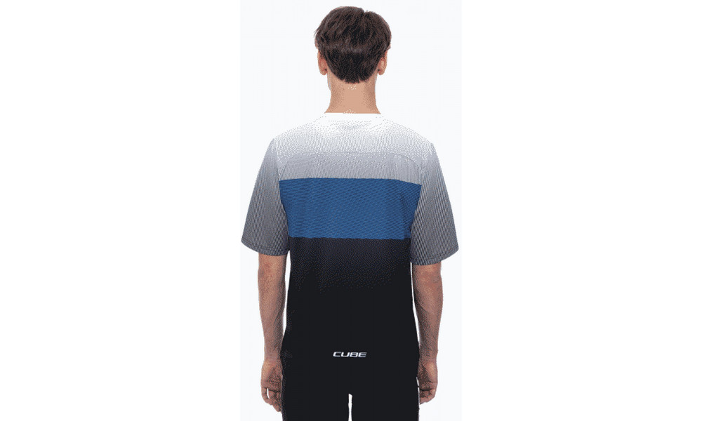Pyöräilypaita Cube Round CMPT MTB S/S black'n'blue'n'grey - 2