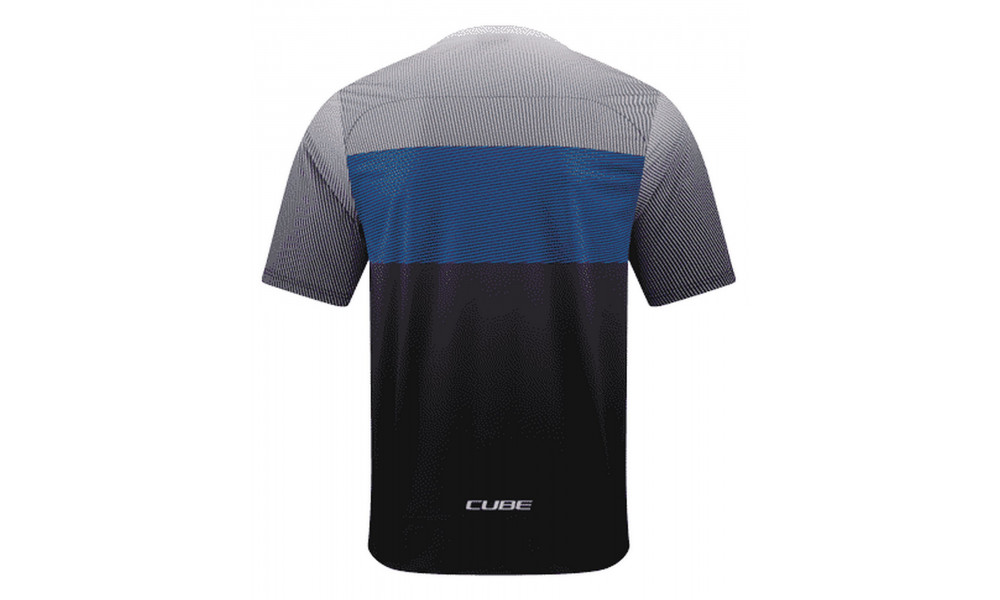 Pyöräilypaita Cube Round CMPT MTB S/S black'n'blue'n'grey - 4