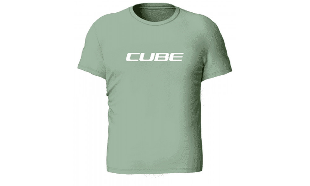 T-paita Cube Organic Rookie Logo green - 1