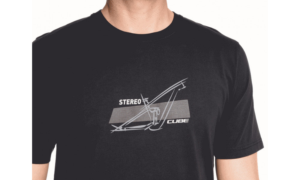 T-paita Cube Organic Stereo anthracite - 4
