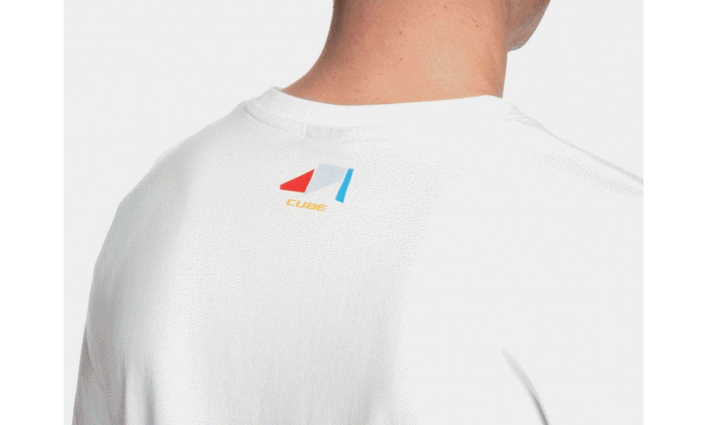 T-paita Cube Organic Teamline Cubeism white - 2