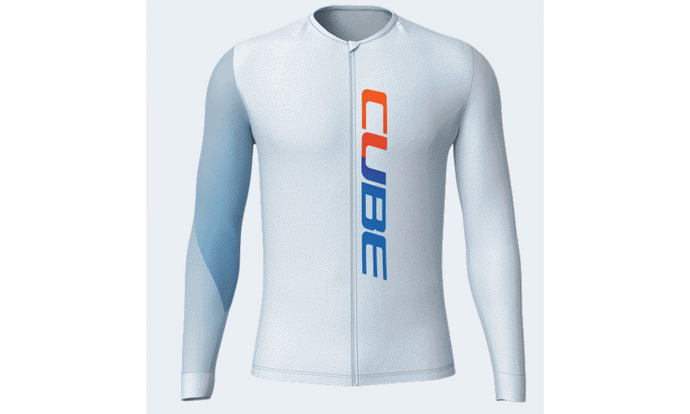 Pyöräilypaita Cube UV-Protection Teamline Road/XC L/S blue 