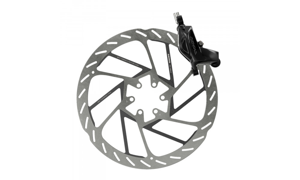 Jarrusatula SRAM Code C1 4-piston hydraulic post mount silver - 1