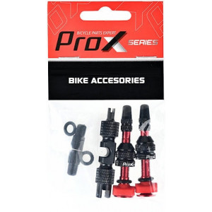 Venttiilin sovitinsarja ProX Tubeless + key 40mm red