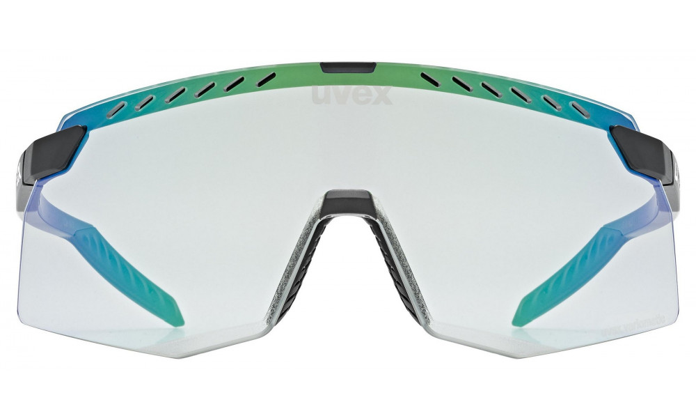 Lasit Uvex pace stage V black matt / mirror green - 3