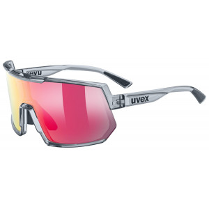 Lasit Uvex sportstyle 235 smoke transparent / mirror red