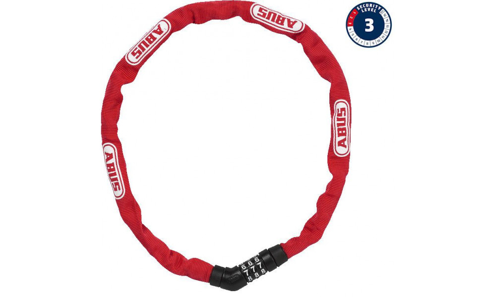 Lukko Abus Steel-O-Chain 4804C/75 red 