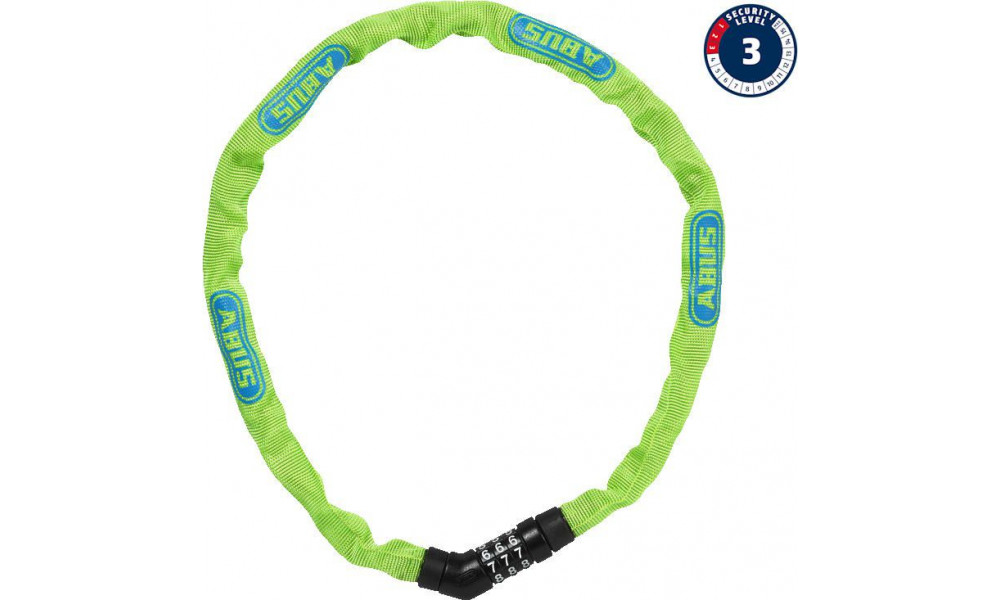 Lukko Abus Steel-O-Chain 4804C/75 lime 